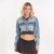 Campera Jean Cropp Mujer 47 Street Lightblue (N1132006)