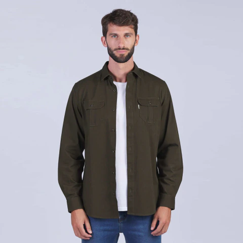 Camisa Gabardina Hombre Oxford Polo Club filhi (HANSEL) - comprar online
