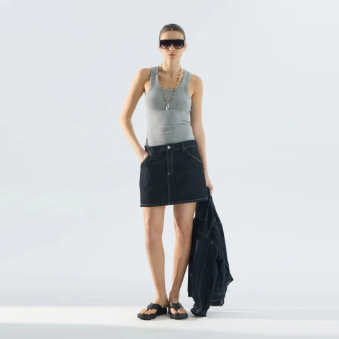 Pollera Denim Mujer Portsaid Shadow (AX372010)