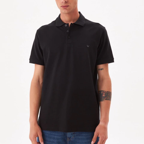 Polo Pique Algodon Hombre Wrangler WR SS (W20000) - Urbano Salto