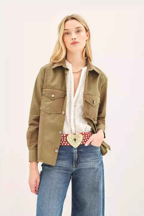 Campera Mujer Rapsodia Military Patch Fit Regular (5327748C) - comprar online