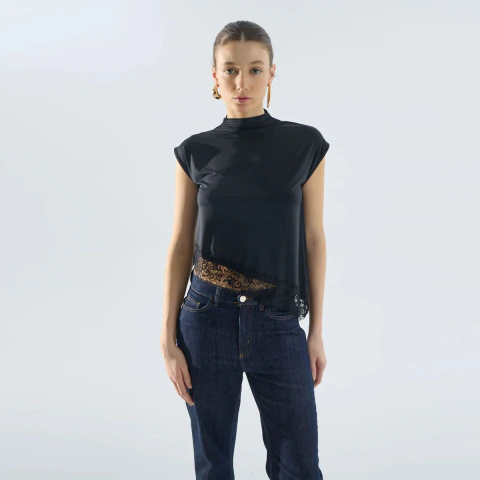Remera Mujer Portsaid Encaje Diagonal Flora (AX767960)