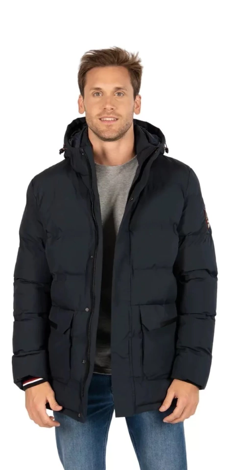 Campera Polyester Hombre Oxford Polo Club Freddy Capucha Desmontable (FREDDY)