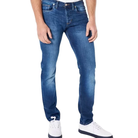 Jeans Hombre Bensimon Standard Gastado 47202 Recto Pr (47202) - comprar online