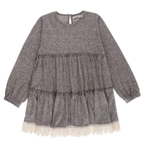 Vestido Algodon Niña Wanama Gloria Manga Larga (134K3002)