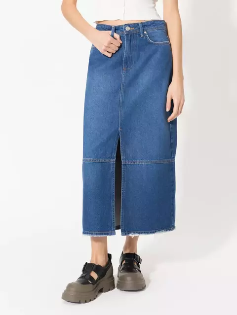 Pollera Larga Denim Jazmin Chebar Eva (L4739002) - comprar online