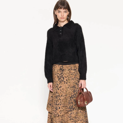 Pollera Poliester Mujer Jazmin Chebar Animal (L4730001) - comprar online