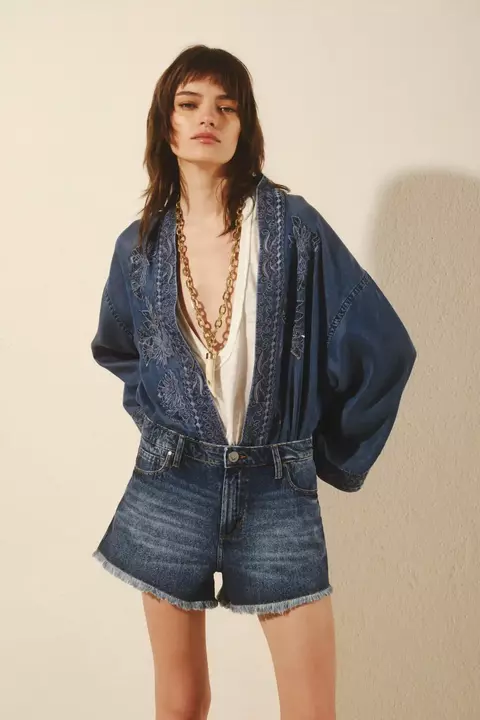 Short Jean Mujer Rapsodia Summer Blue (5328549P) - comprar online