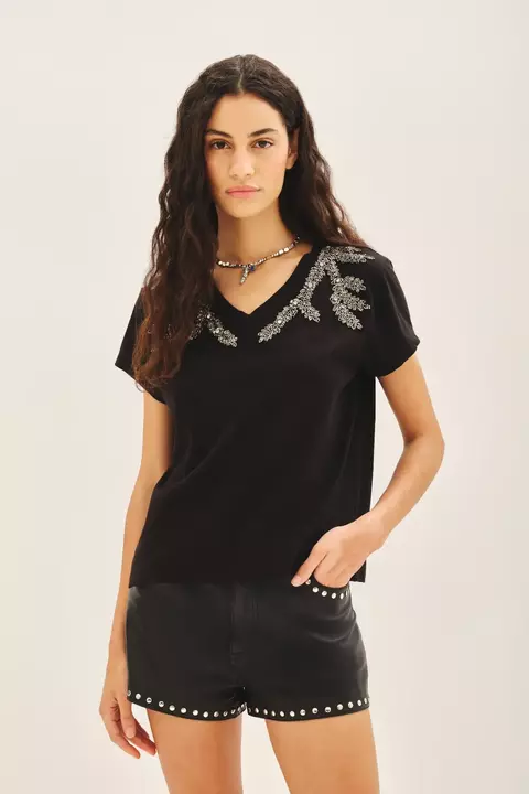 Remera Algodon Modal Mujer Rapsodia Diamons (5328134I) - comprar online