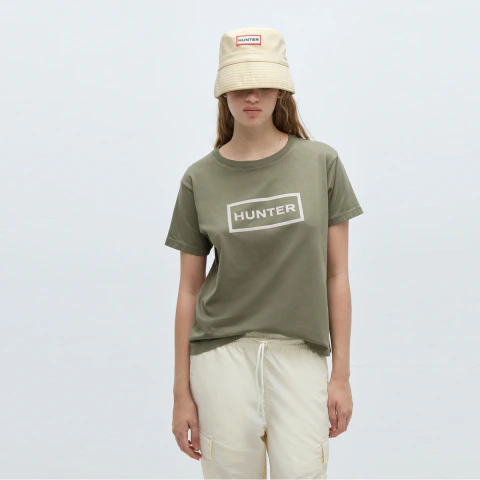 Remera Hunter Mujer Tshirt Logo W Manga Corta (HU246B80)