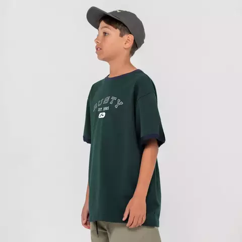 Remera Algodon Niño Rusty Harvard Tee Manga Corta (NRUB2502) - comprar online