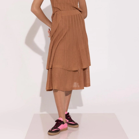 Pollera Tejida Calada Mujer Jazmin Chebar Mumi (L4538001)