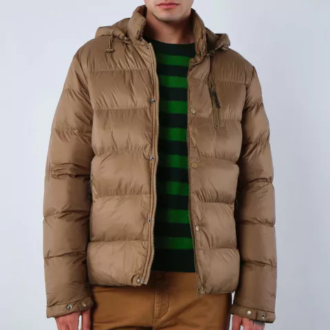 Campera Canelon Nylon Hombre Bensimon Harlem Capucha Desmontable (71040)