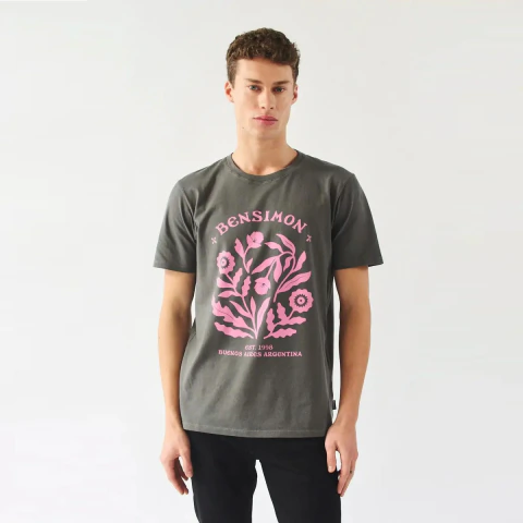 Remera Algodon Hombre Bensimon Sunflower Manga Corta (11890)