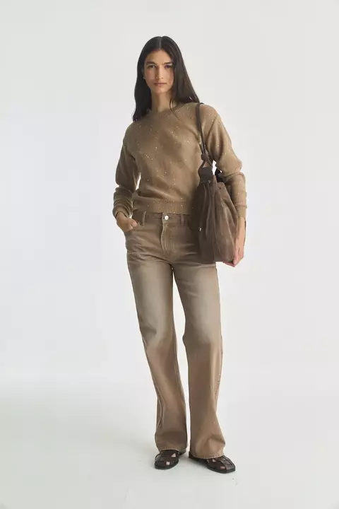 Sweater Tejido Liviano Mujer Desiderata Sequins Plain Lentejuelas (ZP366340) - comprar online