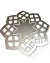 X2 Platos de sitio reversibles “Jazmín” - comprar online
