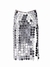 SKIRT MIDI SILVER >reversible< - comprar online