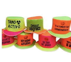 PACK x10 GALERAS FRASES FLUO