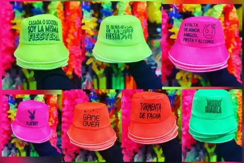 PACK x10 PILUSOS FRASE FLUO