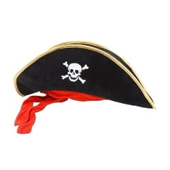 Gorro Pirata Terciopelo Negro