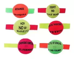 Vincha Círculo Frase Fluo