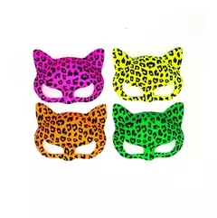 Antifaz Gatita Animal Print FLUO