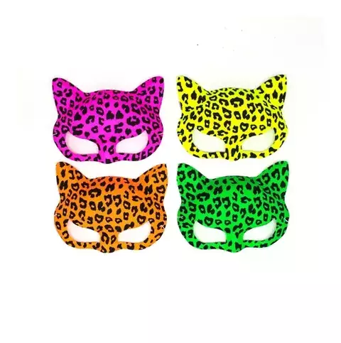 Antifaz Gatita Animal Print FLUO