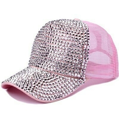 Gorra Trucker Lentejuelas Rosa