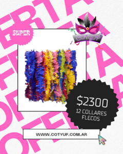 Pack x12 Collares C/Flecos