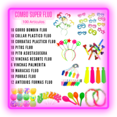 Combo Super Fluo 50 Personas 100 Articulos