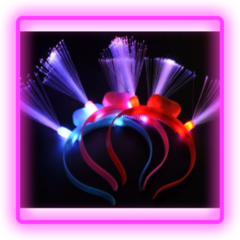 Vincha Fibra Optica Led
