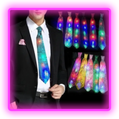 Corbata Lentejuelas Led