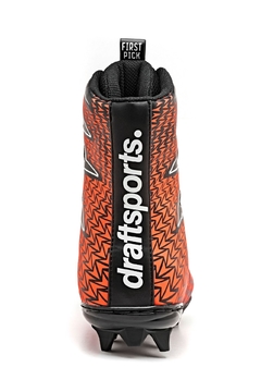 CHUTEIRA FUTEBOL AMERICANO DRAFT HIGHT BLACK / ORANGE - loja online