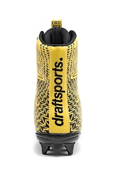CHUTEIRA FUTEBOL AMERICANO DRAFT HIGHT GOLD/BLACK - Bruiser Sports -material e uniformes esportivos 