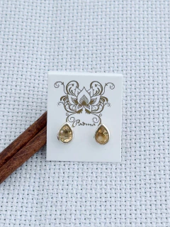 BRINCO EM PRATA 925 COM CITRINO (53/10B580129) na internet