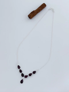 COLAR EM PRATA 925 COM GRANADA (90/33C960219) - comprar online