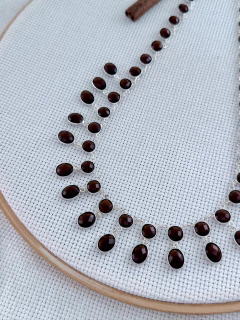 colar EM PRATA 925 COM Quartzo Fumê (35/21C47901059) - Padma Joias Em Prata 925