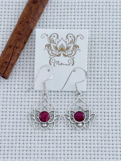 Brinco em prata 925 com rubi (35/25B32079) na internet