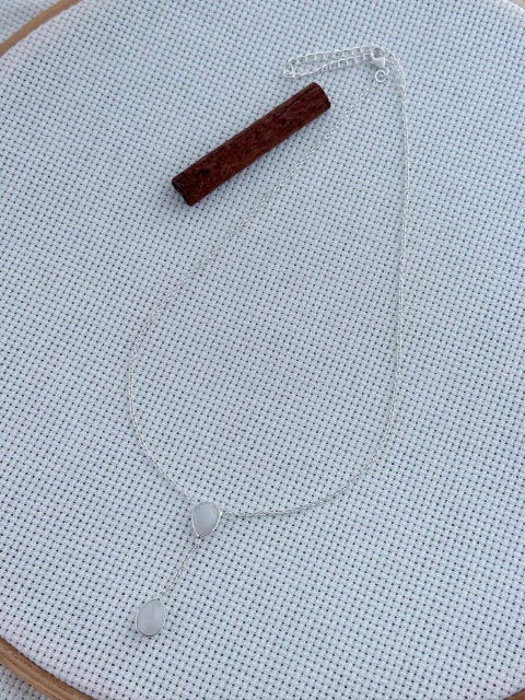 COLAR choker EM PRATA 925 COM PEDRA DA LUA (53/07C740169) - comprar online