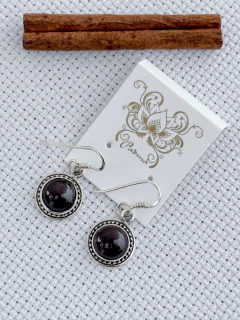 Brinco Em Prata 925 Com Granada (35/08B720159)