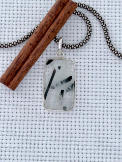 PINGENTE EM PRATA 925 COM QUARTZO TURMALINADO (39/17P440109) - comprar online