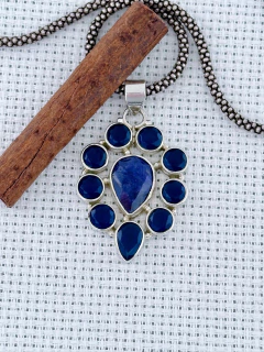 Pingente Em Prata 925 Com Safira (35/26P1440319) na internet