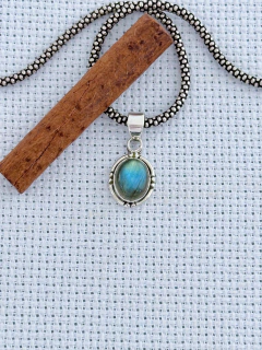 PINGENTE EM PRATA 925 COM LABRADORITA (35/09P33079) - comprar online