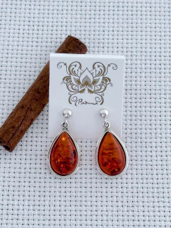 Brinco EM PRATA 925 COM ÂMBAR (54/33B740169) na internet