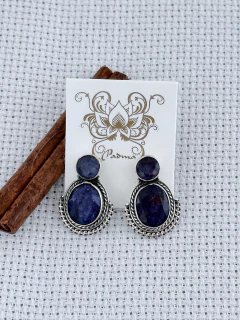 Brinco em prata 925 com safira (70/26B1120249) na internet