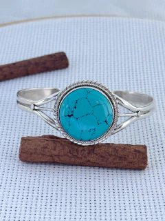 Bracelete EM PRATA 925 COM TURQUESA (1/28U3780839) na internet