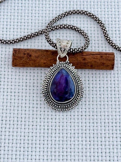 Pingente Em Prata 925 Com Safira (40/26P1250319) - comprar online