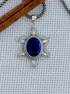 Pingente Em Prata 925 Com Safira (35/26P1030229) - comprar online