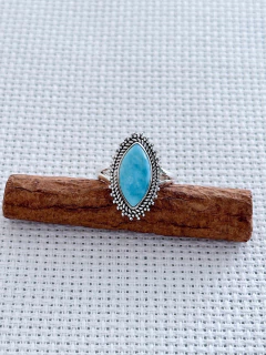 Anel Em Prata 925 Com Larimar (90/36A780179) na internet