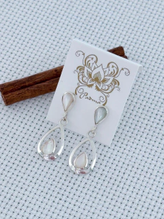 BRINCO BALI EM PRATA 925 COM MADREPÉROLA (40/12B530119)